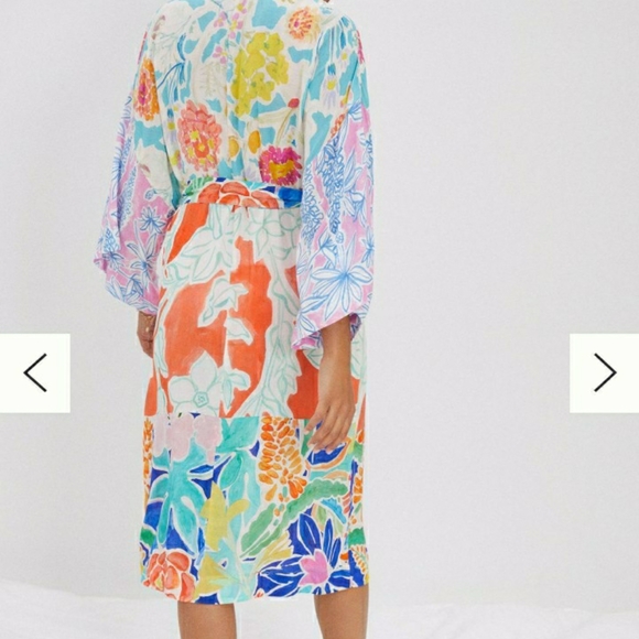 Anthr0plogie sisters gulassa full bloom robe - Picture 3 of 6